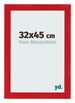 Fotolijst 32x45cm Rood MDF Pisa Voorzijde Maat | Yourdecoration.nl