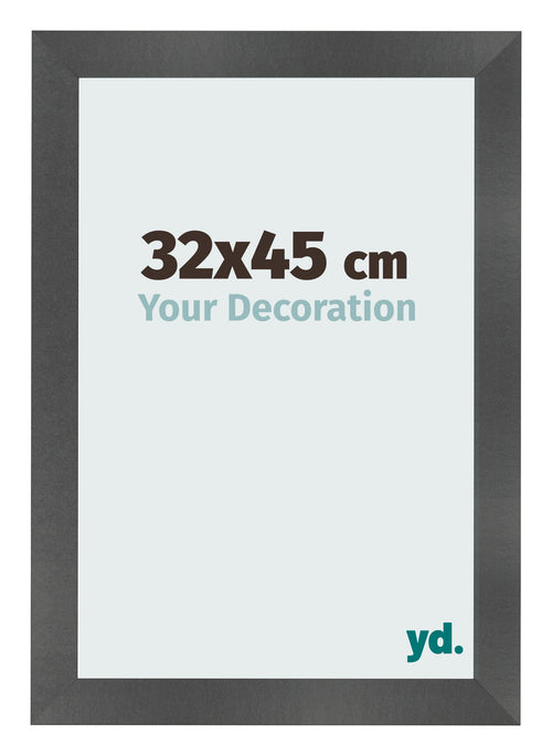 Fotolijst 32x45cm Zwart Mat MDF Pisa Voorzijde Maat | Yourdecoration.nl