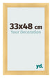 Fotolijst 33x48cm Goud Mat MDF Pisa Voorzijde Maat | Yourdecoration.nl