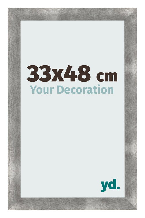 Fotolijst 33x48cm Metaal Vintage MDF Pisa Voorzijde Maat | Yourdecoration.nl