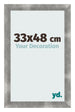 Fotolijst 33x48cm Metaal Vintage MDF Pisa Voorzijde Maat | Yourdecoration.nl