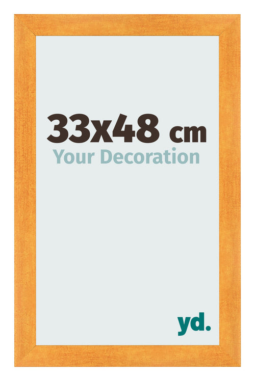Fotolijst 33x48cm Oranje MDF Pisa Voorzijde Maat | Yourdecoration.nl