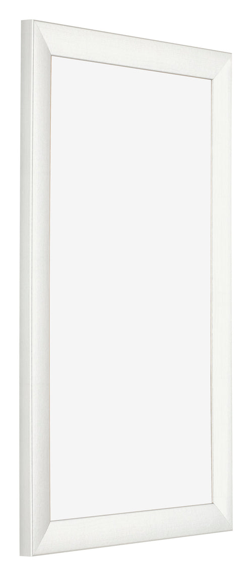 Fotolijst 33x48cm Wit Geveegd MDF Pisa Voorzijde Schuin | Yourdecoration.nl