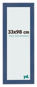 Fotolijst 33x98cm Donkerblauw Geveegd MDF Pisa Voorzijde Maat | Yourdecoration.nl