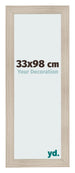 Fotolijst 33x98cm Eiken Licht MDF Pisa Voorzijde Maat | Yourdecoration.nl