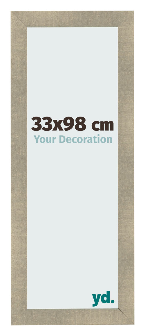 Fotolijst 33x98cm Goud Antiek MDF Pisa Voorzijde Maat | Yourdecoration.nl