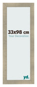 Fotolijst 33x98cm Goud Antiek MDF Pisa Voorzijde Maat | Yourdecoration.nl