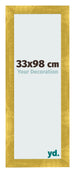 Fotolijst 33x98cm Goud Vintage MDF Pisa Voorzijde Maat | Yourdecoration.nl