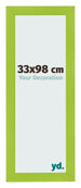 Fotolijst 33x98cm Groen MDF Pisa Voorzijde Maat | Yourdecoration.nl
