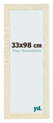 Fotolijst 33x98cm Sonoma Eiken MDF Pisa Voorzijde Maat | Yourdecoration.nl