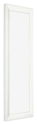 Fotolijst 33x98cm Wit Geveegd MDF Pisa Voorzijde Schuin | Yourdecoration.nl