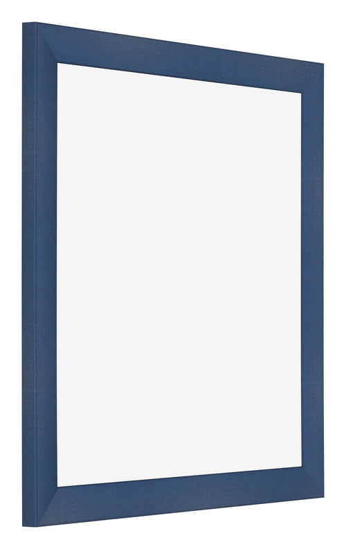 Fotolijst 35x35cm Donkerblauw Geveegd MDF Pisa Voorzijde Schuin | Yourdecoration.nl