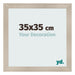 Fotolijst 35x35cm Eiken Licht MDF Pisa Voorzijde Maat | Yourdecoration.nl
