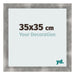 Fotolijst 35x35cm Metaal Vintage MDF Pisa Voorzijde Maat | Yourdecoration.nl
