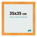 Fotolijst 35x35cm Oranje MDF Pisa Voorzijde Maat | Yourdecoration.nl