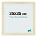 Fotolijst 35x35cm Sonoma Eiken MDF Pisa Voorzijde Maat | Yourdecoration.nl