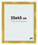 Fotolijst 35x45cm Goud Vintage MDF Pisa Voorzijde Maat | Yourdecoration.nl