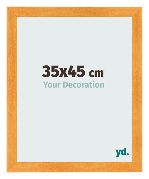 Fotolijst 35x45cm Oranje MDF Pisa Voorzijde Maat | Yourdecoration.nl