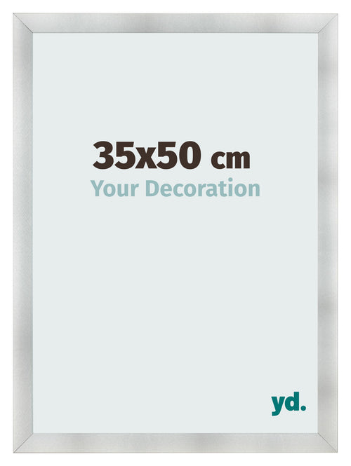 Fotolijst 35x50cm Aluminium Geborsteld MDF Pisa Voorzijde Maat | Yourdecoration.nl