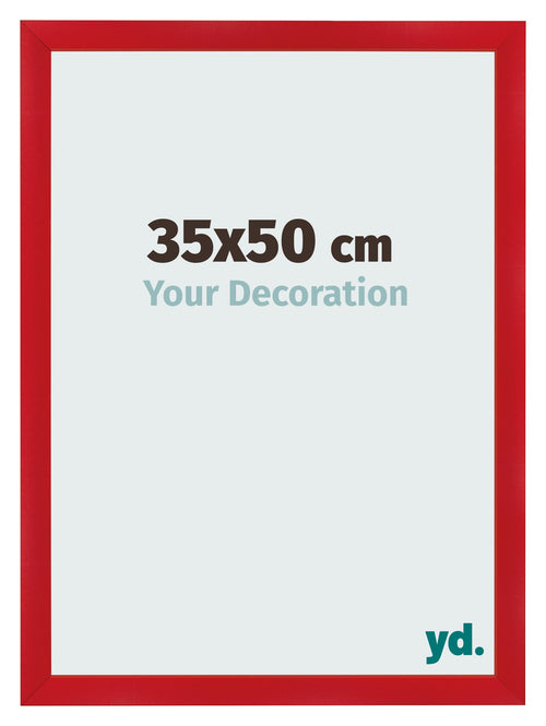 Fotolijst 35x50cm Rood MDF Pisa Voorzijde Maat | Yourdecoration.nl