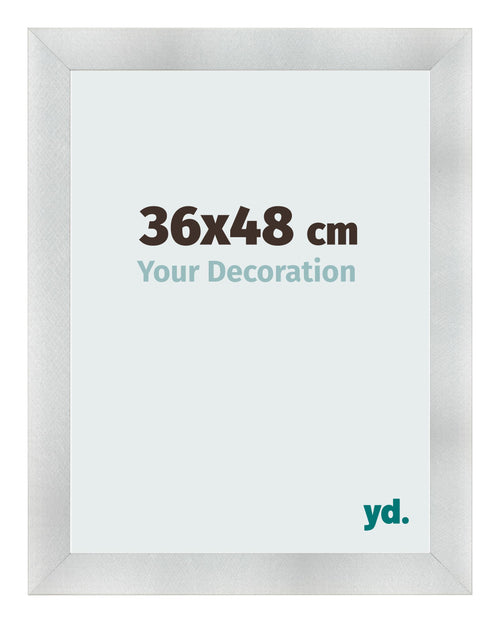 Fotolijst 36x48cm Aluminium Geborsteld MDF Pisa Voorzijde Maat | Yourdecoration.nl