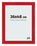 Fotolijst 36x48cm Rood MDF Pisa Voorzijde Maat | Yourdecoration.nl