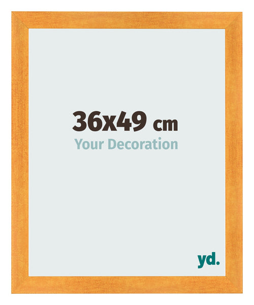 Fotolijst 36x49cm Oranje MDF Pisa Voorzijde Maat | Yourdecoration.nl