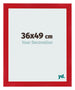 Fotolijst 36x49cm Rood MDF Pisa Voorzijde Maat | Yourdecoration.nl
