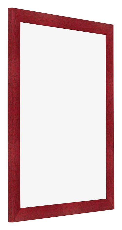 Fotolijst 36x49cm Wijnrood Geveegd MDF Pisa Voorzijde Schuin | Yourdecoration.nl