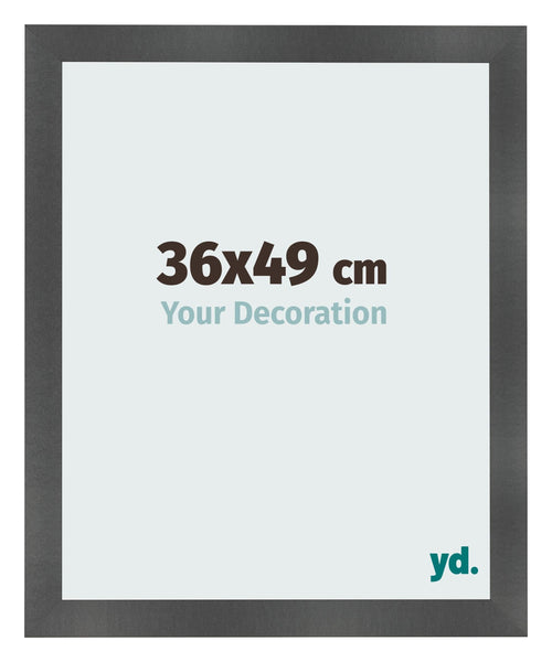 Fotolijst 36x49cm Zwart Mat MDF Pisa Voorzijde Maat | Yourdecoration.nl