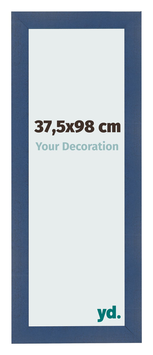 Fotolijst 37 5x98cm Donkerblauw Geveegd MDF Pisa Voorzijde Maat | Yourdecoration.nl