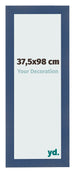 Fotolijst 37 5x98cm Donkerblauw Geveegd MDF Pisa Voorzijde Maat | Yourdecoration.nl