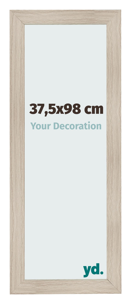 Fotolijst 37 5x98cm Eiken Licht MDF Pisa Voorzijde Maat | Yourdecoration.nl