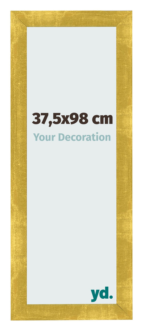 Fotolijst 37 5x98cm Goud Vintage MDF Pisa Voorzijde Maat | Yourdecoration.nl