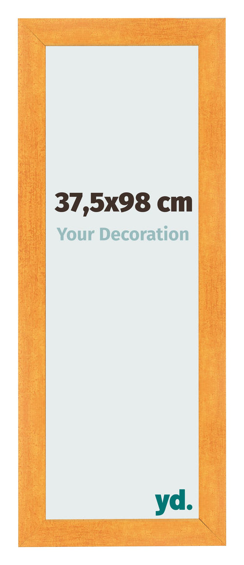 Fotolijst 37 5x98cm Oranje MDF Pisa Voorzijde Maat | Yourdecoration.nl