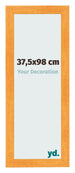 Fotolijst 37 5x98cm Oranje MDF Pisa Voorzijde Maat | Yourdecoration.nl