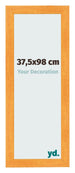 Fotolijst 37 5x98cm Oranje MDF Pisa Voorzijde Maat | Yourdecoration.nl