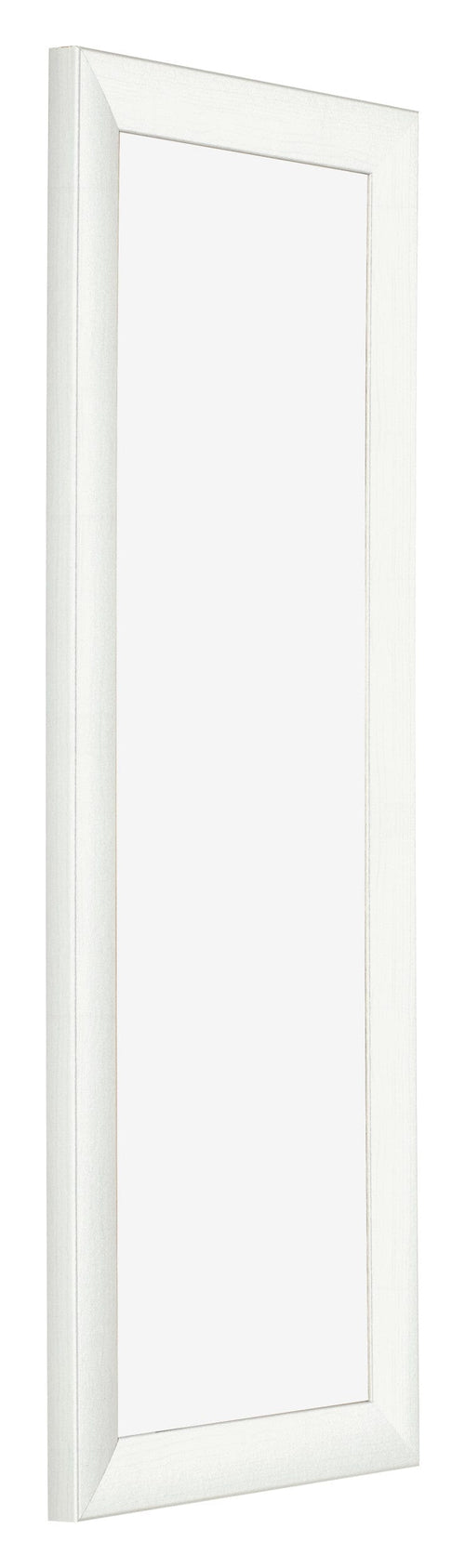Fotolijst 37 5x98cm Wit Geveegd MDF Pisa Voorzijde Schuin | Yourdecoration.nl