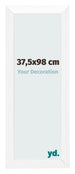 Fotolijst 37 5x98cm Wit Hoogglans MDF Pisa Voorzijde Maat | Yourdecoration.nl