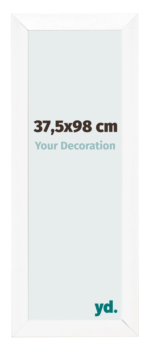 Fotolijst 37 5x98cm Wit Mat MDF Pisa Voorzijde Maat | Yourdecoration.nl