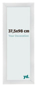 Fotolijst 37 5x98cm Zilver Mat MDF Pisa Voorzijde Maat | Yourdecoration.nl