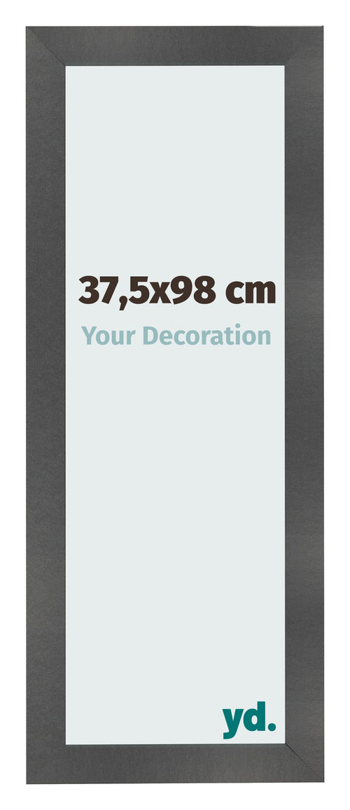 Fotolijst 37 5x98cm Zwart Mat MDF Pisa Voorzijde Maat | Yourdecoration.nl