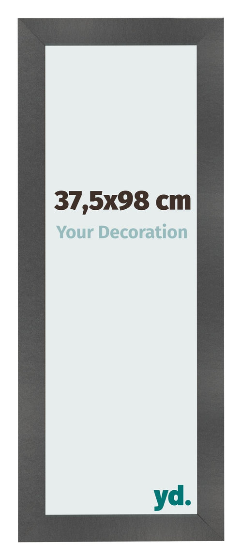 Fotolijst 37 5x98cm Zwart Mat MDF Pisa Voorzijde Maat | Yourdecoration.nl