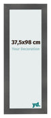 Fotolijst 37 5x98cm Zwart Mat MDF Pisa Voorzijde Maat | Yourdecoration.nl