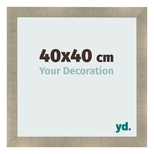 Fotolijst 40x40cm Goud Antiek MDF Pisa Voorzijde Maat | Yourdecoration.nl