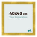 Fotolijst 40x40cm Goud Vintage MDF Pisa Voorzijde Maat | Yourdecoration.nl