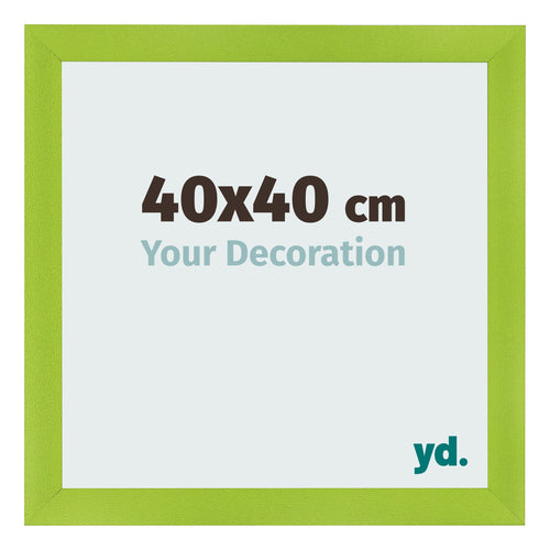 Fotolijst 40x40cm Groen MDF Pisa Voorzijde Maat | Yourdecoration.nl