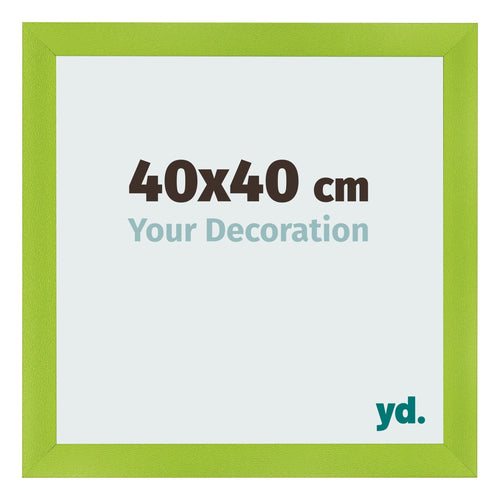 Fotolijst 40x40cm Groen MDF Pisa Voorzijde Maat | Yourdecoration.nl