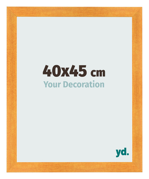 Fotolijst 40x45cm Oranje MDF Pisa Voorzijde Maat | Yourdecoration.nl