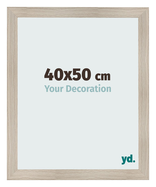 Fotolijst 40x50cm Eiken Licht MDF Pisa Voorzijde Maat | Yourdecoration.nl